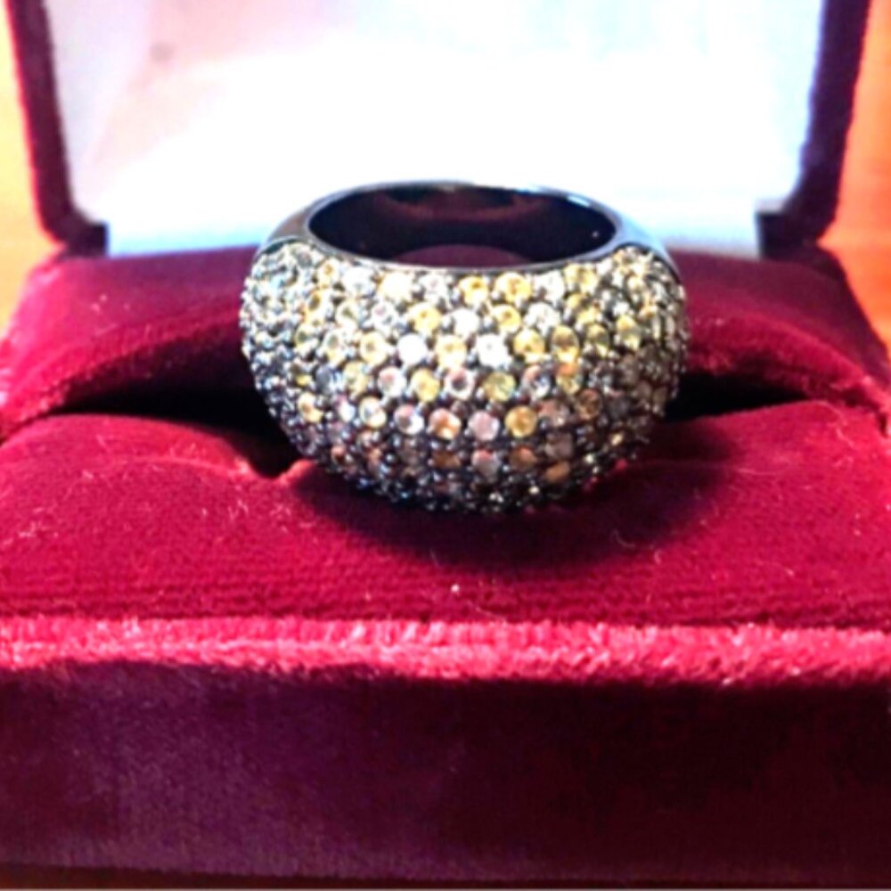 MCL Matthew Campbell Laurenza Gorgeous Sapphire Stardust Ring Sz 7